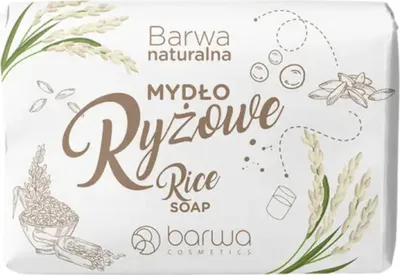 Zdjęcie produktu dla Barwa Naturalna Mydło Ryżowe w kostce do Rąk i Ciała Odżywcze 100 g