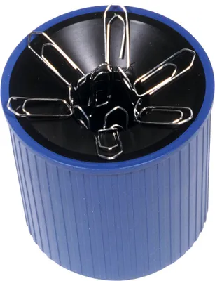 Zdjęcie produktu dla Helit Büroklammerspender Linear blau, Niebieski, Plastik, 73 mm, 71 mm, 1 szt.