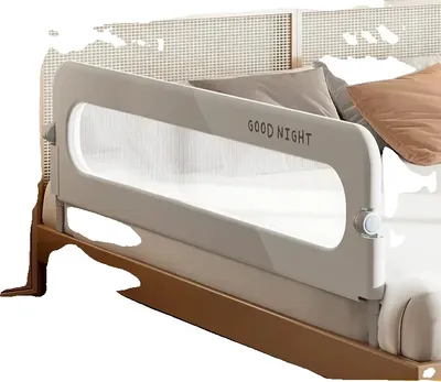 Produktbild von Babysicherheits-Bettgitter, strapazierfähige Materialien, Unisex-Design, Grau-150M
