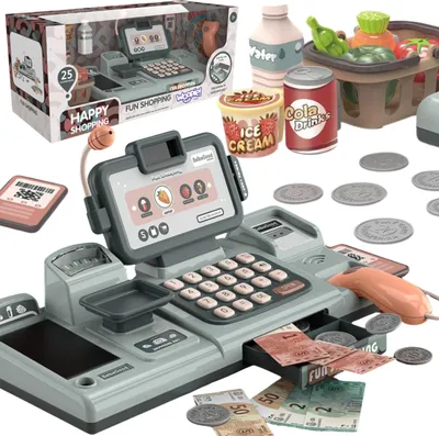 Image de WOOPIE Checkout for Kids Scanner Poids Microphone + 25 accessoires