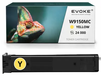 Immagine prodotto di Cartucce compatibili Evoke per stampante HP W9152MC W9150Y, colore giallo, resa di 24.000 pagine, compatibili con i modelli E78630Z e E78635dn, Immagine generata dall'IA