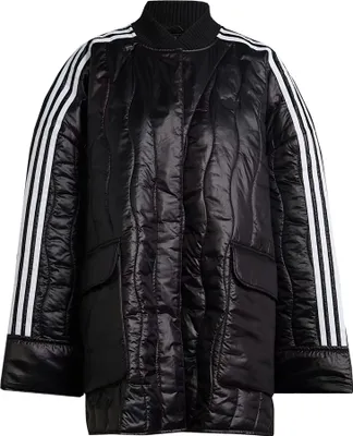 Produktbild von adidas Damen Steppjacke Oversize Quilted Jacke One Size schwarz-weiß (HK5239)
