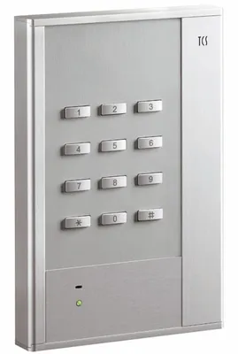 Produktbild von Codeschloss cPAKL zur Zutritsskontrolle, für bis zu 10 Codes, AP silber TCS AZC50000-0010