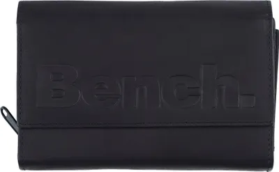 Produktbild von BENCH Große Damen Leder RFID  XXL Geldbörse Portemonnaie Brieftasche Clutch NEU, Farbe:Schwarz