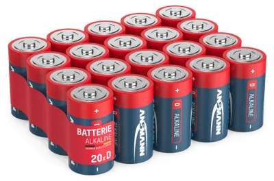 Produktbild von ANSMANN Alkaline Batterien Mono D LR20 1,5V, 20 Stück