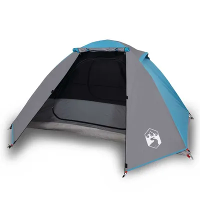 Image de Tente de camping à dôme 2 personne bleu imperméable