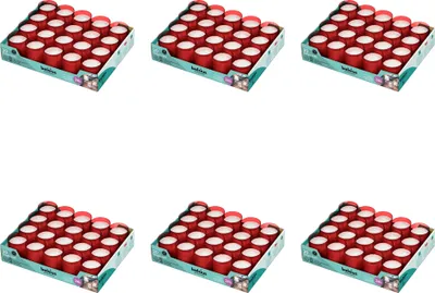 Image de Bolsius - Horeca Relight - Recharge - 64/52 - 20 pièces par paquet - Rouge - Pack économique - 120 pièces - 6 paquets