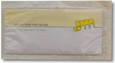 Produktbild von 1000x Dokumententaschen aus Kraftpapier Lieferschein/Rechnung DIN-Lang weiß unbedruckt
