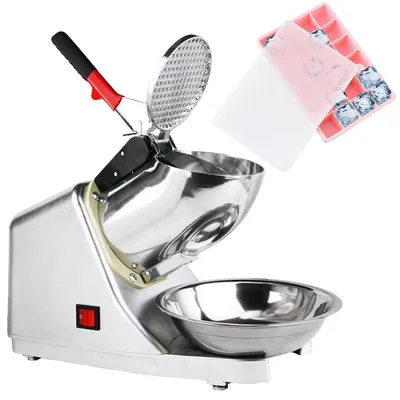 Produktbild von Elektrische Eismaschine, 300 Watt – 65 kg pro Stunde – Edelstahl