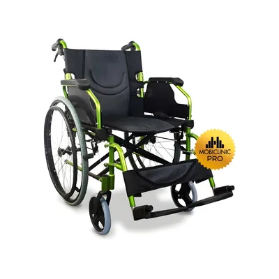 Produktbild von Mobiclinic Rollstuhl Aluminium Faltbar Klappbare geteilte Medical Einsatzbereit