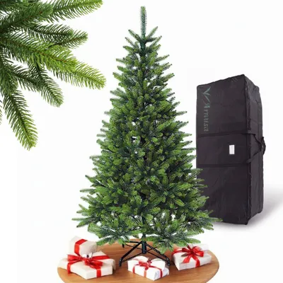 Produktbild von Künstlicher Weihnachtsbaum Premium voll Spritzguss 150 cm 1093 Zweige mit Metallständer klappbar