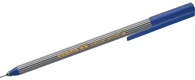 Produktbild von edding Fineliner 55, blau, metallgefasste Spitze, Strichstärke 0,3 mm
