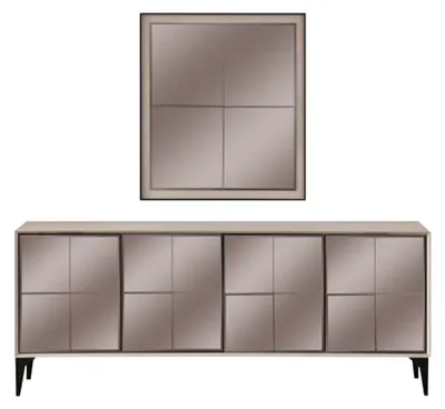 Immagine prodotto di Credenza credenza cassettiera mobile in legno legno bianco moderno