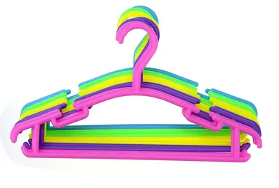 Produktbild von Kinder Kleiderbügel - Kunststoff Kleiderbügel - 50er Set - Für Kinder - Mehrfarbig