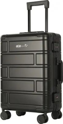 Produktbild von Handgepäck, Aluminium Koffer MR4678 Schwarz, Teleskopgriff, TSA, 4 Rollen, Aluminium Hartschale