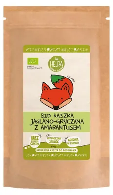 KASZKA JAGLANO - GRYCZANA Z AMARANTUSEM BEZ DODATKU CUKRÓW BIO 200 g - HELPA