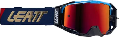 Produktbild von LEATT Velocity 6.5 Cryztal Iriz Motocross Brille Royal Blau Orange Linse 22%