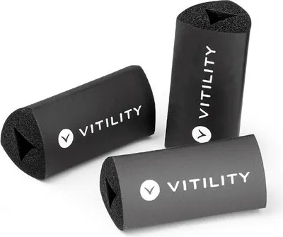 Produktbild von Vitility 70410250, Standard-Bleistiftgriff, Schwarz, Einfarbig, Beidhändig, 40 mm
