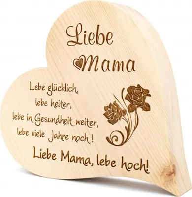 Produktbild von Zirbenherz Liebe Mama 20cm