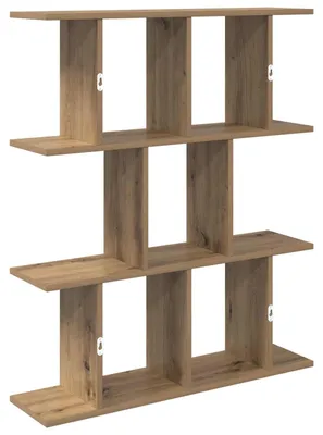 Image de vidaXL Étagère murale en bois imitation chêne artisanal, 80 x 20 x 96 cm