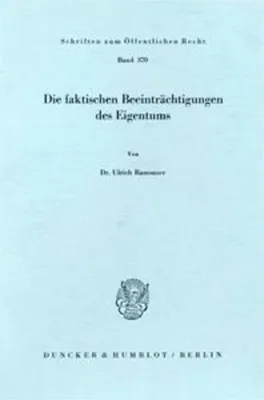 Produktbild von Ramsauer, U: Beeintraechtigungen