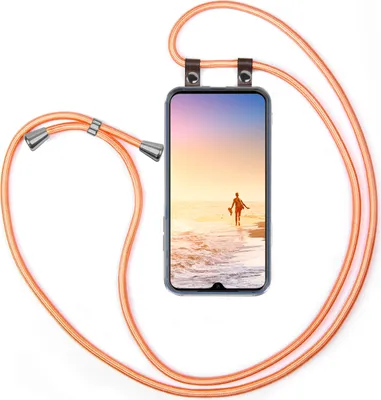 Produktbild von UMHÄNGEHÜLLE + KORDEL für Xiaomi Mi Note 10 / 10 Pro, Farbe:Shiny Coral