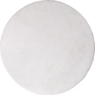 Image de Milton & Oldbrook Tapis moelleux Ø 160 cm Pavia Blanc