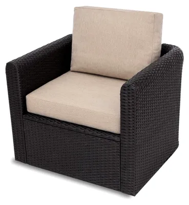 Produktbild von Sitzauflage für Gartenmöbel, Rattan, Gartenpolster in Beige - 60 x 550 x 8 cm