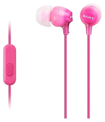 Zdjęcie produktu dla Sony MDR-EX15AP, Przewodowa, 8 - 22000 Hz, Połączenia/muzyka, 3 g, Zestaw słuchawkowy, Różowy