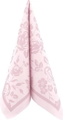 Produktbild von Airlaid Serviette Fiori in Pastell Altrosa, 40 x 40 cm, 50 Stück - APARTina - Floral