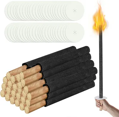 Image de Jopassy 10x torches Torches de jardin Profi différentes tailles Torches de cire Torches de jardin Temps de combustion 45 min