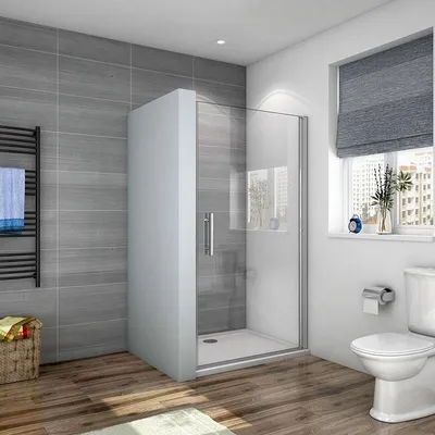Produktbild von B.76cmx185cm Duschkabine Drehtür Nischentür 6mm ESG Nanoglas Duschwand Duschtür dusche