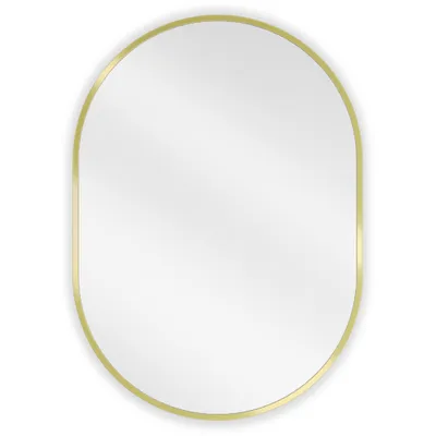 Zdjęcie produktu dla Mexen Loft lustro łazienkowe owalne 70 x 50 cm, rama złota - 9851-070-050-000-50