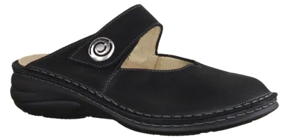 Produktbild von Finn Comfort Canaro Pantolette, Damen, Schwarz, Leder, bequem - Marken Finn Comfort, Schwarz, leder (streetnubuk)