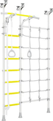 Produktbild von Wallbarz Sprossenwand Funny Monkey 9D in Weiß,EG-KSK-009W