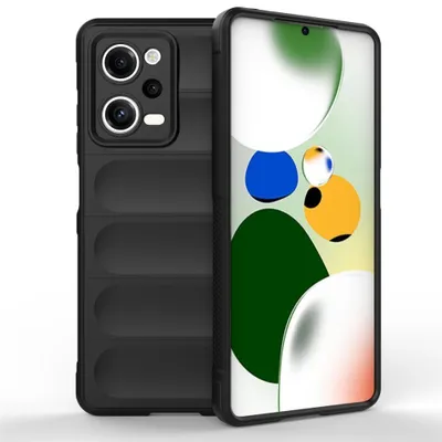 Produktbild von Hülle für Xiaomi Handyhülle Outdoor Case Handy Tasche Silikon Back Cover Bumper Schwarz Poco X5 Pro / Redmi Note 12 Pro 5G