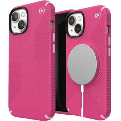 Zdjęcie produktu dla Speck Presidio2 Grip, Pokrowiec, Apple, iPhone 14, 15,5 cm (6.1"), Różowy