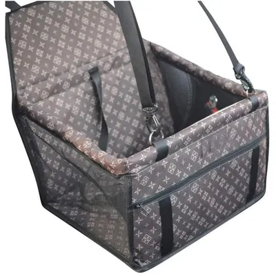 Obrázek produktu pro Podložka do auta pro psy, zvedací podložka pro malé a střední psy, rozměry 40x32x24 cm, barva hnědá