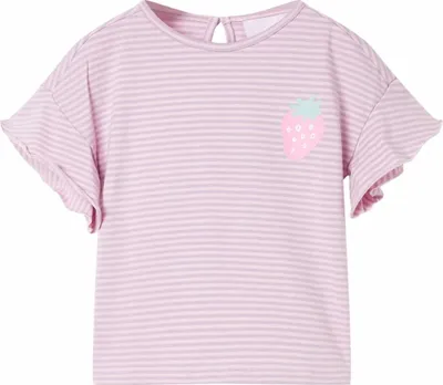 Produktbild von Kinder-T-Shirt mit Rüschenärmeln Lila 104 11535