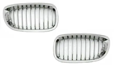 Kühlergrill Sport Grill Gitter in CHROM für BMW 3 E46 ab 2003-2005 COUPE CABRIO – Produktansicht