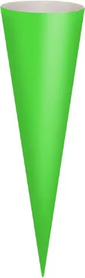 Produktbild von Goldbuch Bastelschultüte ohne Filzverschluss Neongrün 19x70 cm