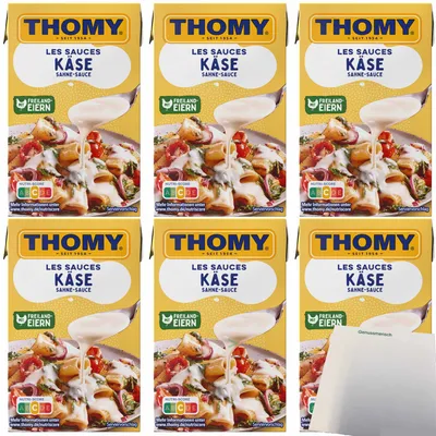 Produktbild von Thomy Les Käse-Sahne-Sauce 6er Pack (6x250ml Packung) + usy Block