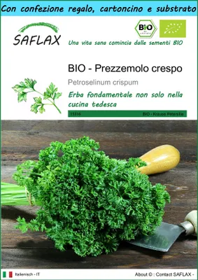 Immagine prodotto di SAFLAX Set regalo - BIO - Prezzemolo crespo - 800 semi - Petroselinum