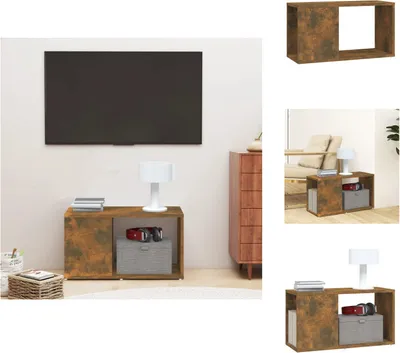 Immagine prodotto di mobile TV vidaXL rovere fumé 60x24x32 cm materiale a base di legno - Mobili TV