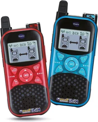 Immagine prodotto di Walkie-talkie per bambini blu e rosso con torcia e effetti vocali