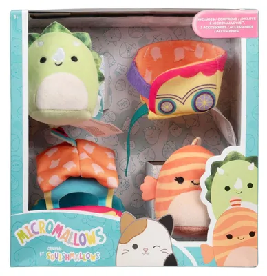 Immagine prodotto di Squishmallows - Set di peluche Micromallows "Ticket to Ride" da 4 pezzi
