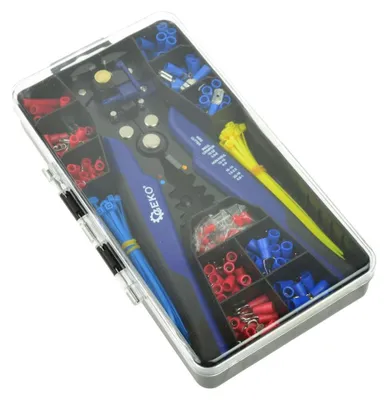 Produktbild von Kabelabisolierzange Kabelschuhe Kabelbinder Set 260-tlg 2368