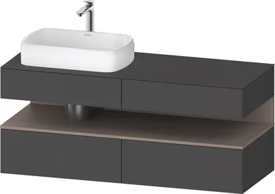 Produktbild von DURAVIT QA4765043490000 QAT KWTU WH Eck 1400x550x600 Gt Mt. H