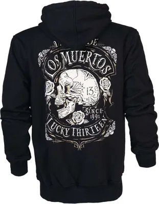 Produktbild von Lucky 13 Kapuzenjacke Herren Dead Skull schwarz L