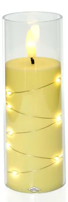 Zdjęcie produktu dla Dekoracyjny wkład LED do znicza na baterie 15cm